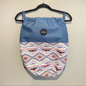 Dakine Womens Boho Aztec Nylon Drawstring Backpack
